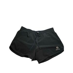 Women's Harrow Black Athletic Running Shorts Not Lined With Drawstring Size AM